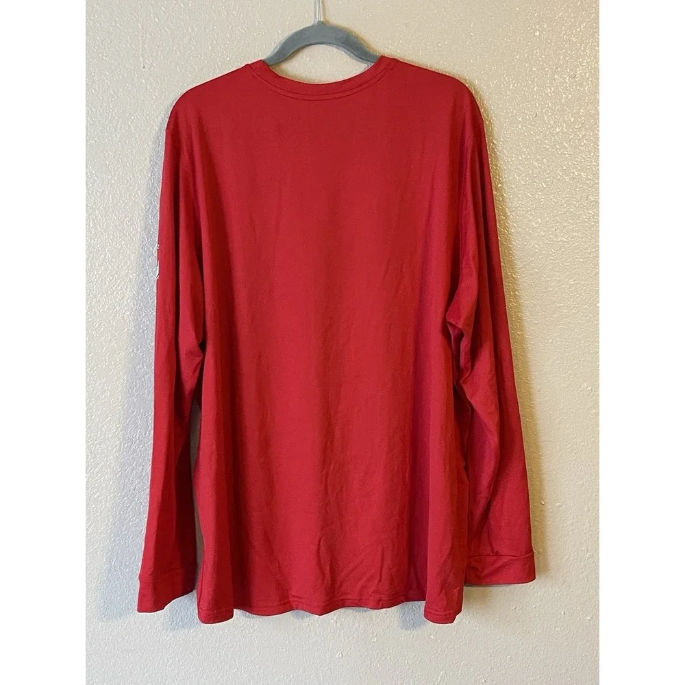 Men's 3XL NWOT New Jersey Devils Adidas Creator‎ Climalite Long Sleeve Shirt Red